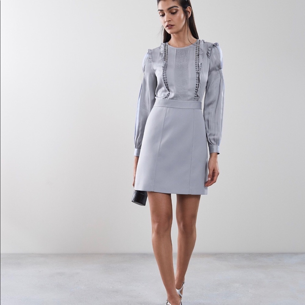 Reiss Ruffle Detail Dress